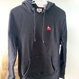 Levi’s black hoodie, size small